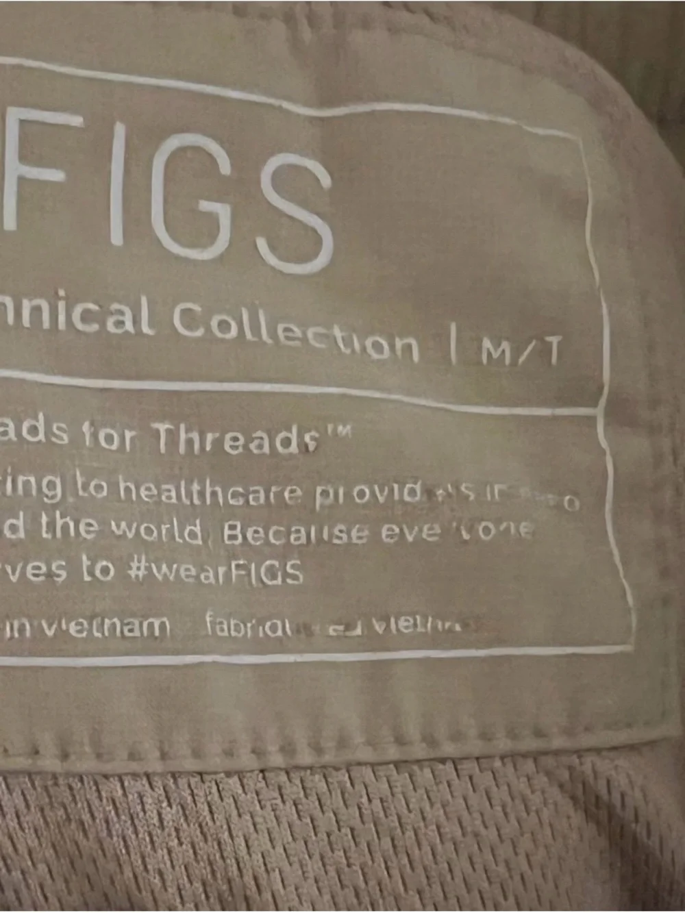 FIGS unisex Jogger Scrub Pants in Tan